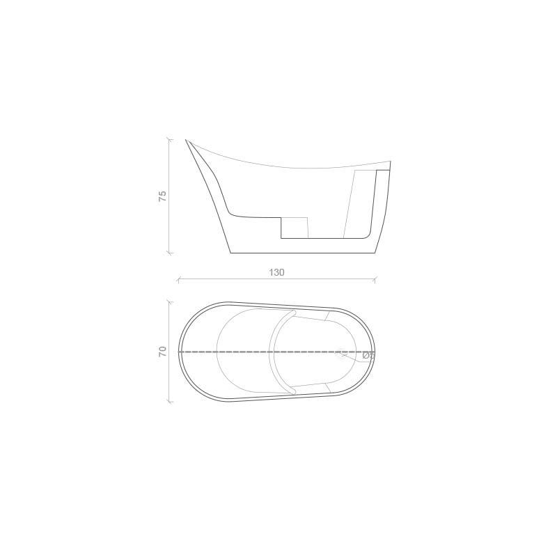 Samostojeća kada Sara | Diplon Kupatila