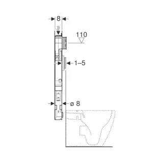 Geberit Sigma ugradni vodokotlić 8cm 