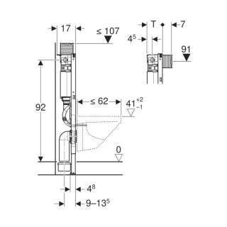 Geberit Duofix Omega ugradni vodokotlić 111.038.00.1 