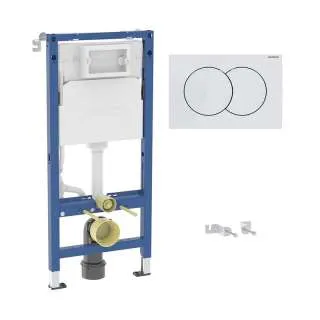 Geberit Duofix Delta 01 Basic set bela tipka 