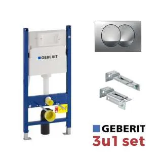 Geberit Duofix Delta 20 Basic set hrom mat tipka 