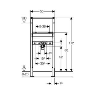 Geberit Duofix Sigma montažni element za lavabo 111.486.00.1 