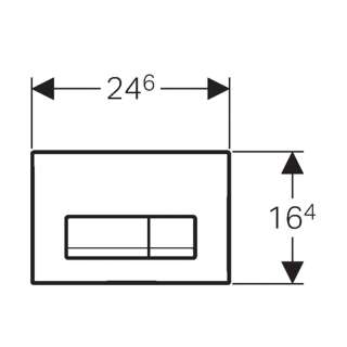 Geberit tipka Delta 51 crna 