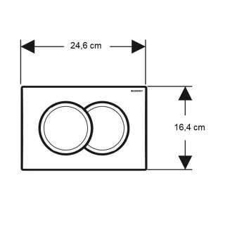 Geberit tipka Delta 01 bela 