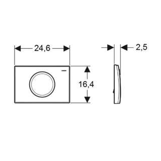 Geberit tipka Delta 15 bela 