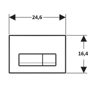 Geberit tipka Delta 50 2022 bela 