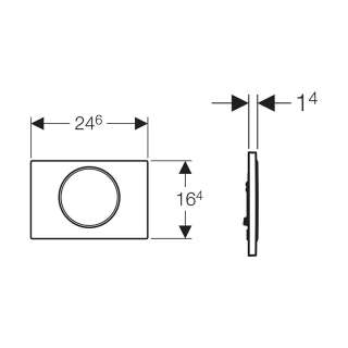 Geberit tipka Sigma 10 bela 