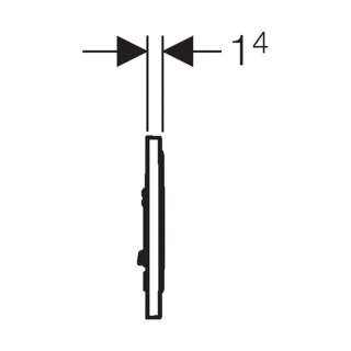 Geberit tipka Sigma 10 pozlaćena bela 