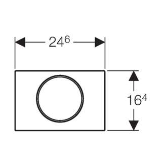 Geberit tipka Sigma 10 bela mat hrom 