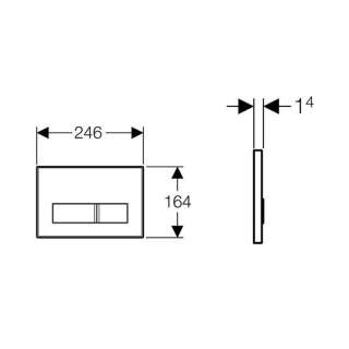 Geberit tipka Sigma 50 bela 