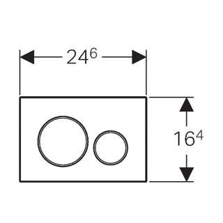 Geberit tipka Sigma 20 crna 