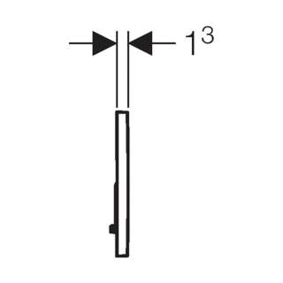 Geberit tipka Sigma 20 crna 