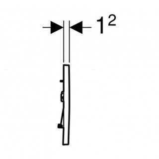 Geberit tipka Sigma 30 bela mat 