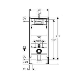 Geberit Duofix Delta Basic ugradni vodokotlić 458.103.00.1 