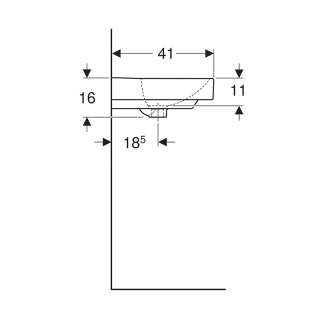 Smyle Square umivaonik 50cm 