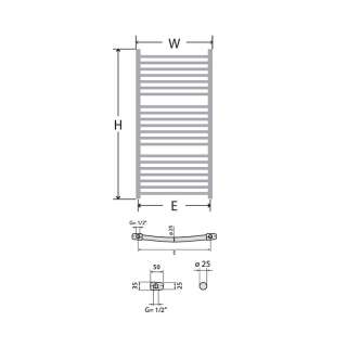 Kupatilski radijator NK Lux 60x112cm 