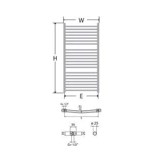 Kupatilski radijator NK Lux 60x112cm 