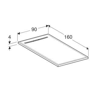 Sestra tuš kada 160x90 