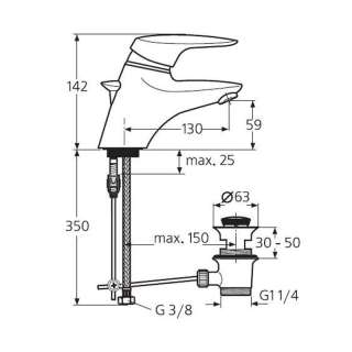 Ceramix baterija za lavabo 