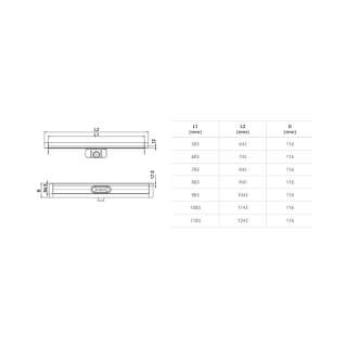 Aco ShowerDrain C telo kanala 685mm 