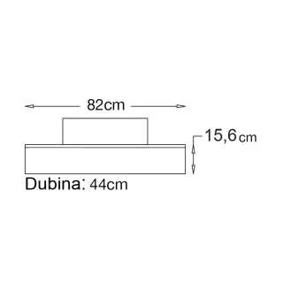 Toledo ploča za nadgradni lavabo 82cm 
