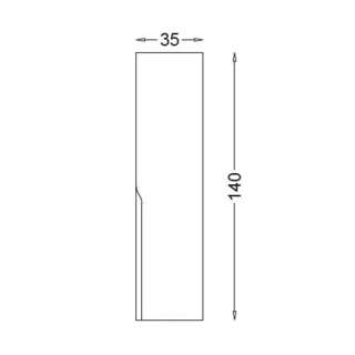 Rigo Lisabon velika vertikala za kupatilo 35cm 