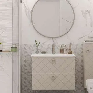 Calacatta White Mate Decor 33.3x55cm 