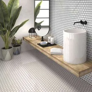 Circle Glossy Calacatta 30.9X30.9cm 