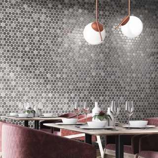 Circle Glossy Grey 30.9x30.9cm 