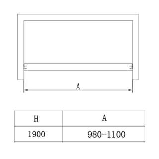 Tuš vrata BP5713SA 110cm 