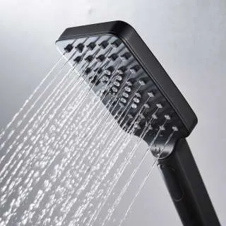 Quadro tuš ručica set black 