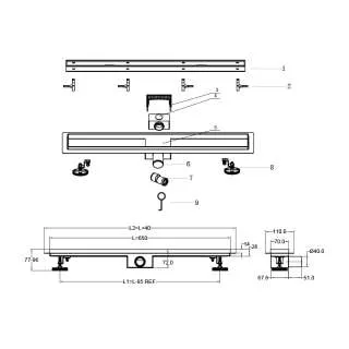 Tuš kanalica ZenFlow G BZ8502 65 