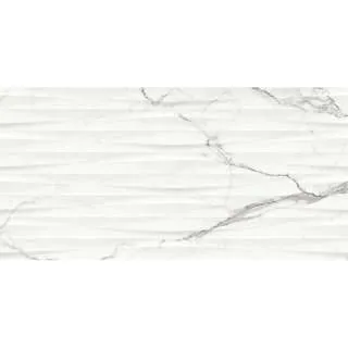 Ginevra White Structure Glossy Rett 29.8x59.8cm 