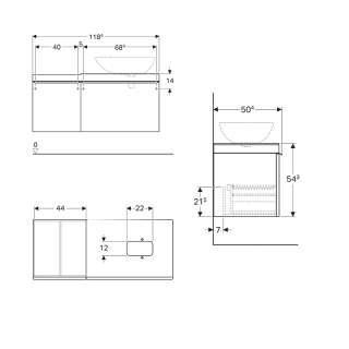 Citterio kupatilski set 120cm 