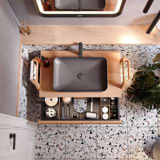 Ultra lavabo Antracite matt 60cm 