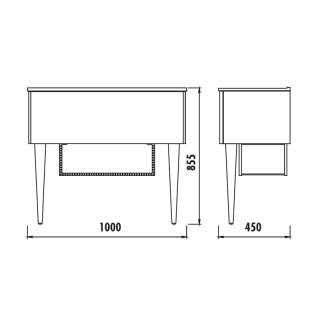 Zeon ormarić sa umivaonikom 100cm 