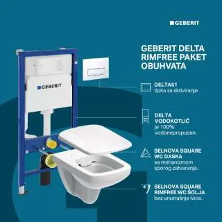 Geberit Selnova Square set 