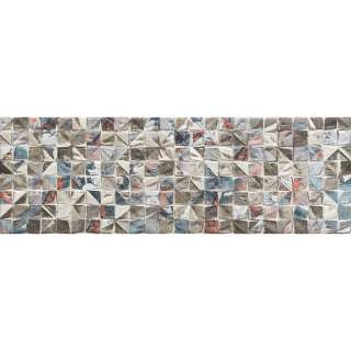 Mia Mosaic Antracite Flower 20x60cm 