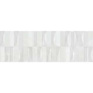 Ancona White Geometric 20x60cm 