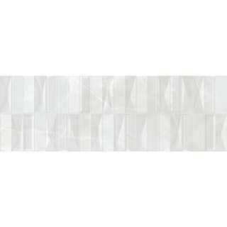 Ancona White Geometric 20x60cm 
