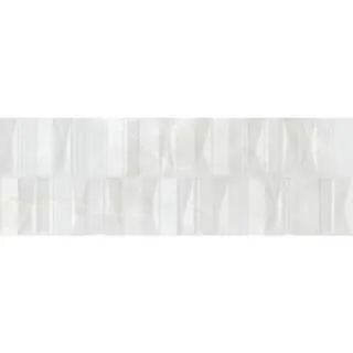 Ancona White Geometric 20x60cm 
