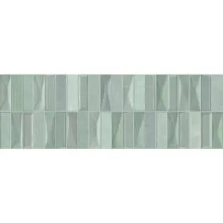 Ancona Green Geometric 20x60cm 