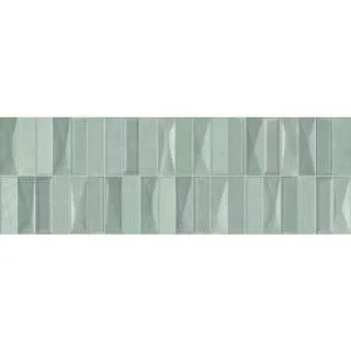 Ancona Green Geometric 20x60cm 