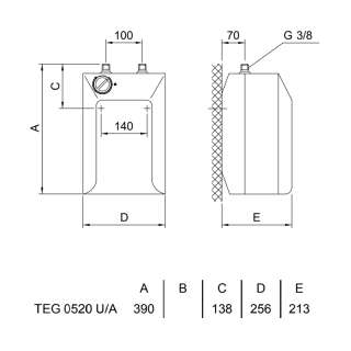 Gorenje bojler Small 5l TEG niskomontažni 