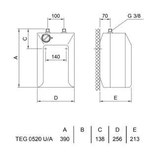 Gorenje bojler Small 5l TEG niskomontažni 