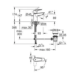 BauEdge baterija za lavabo M 2021 