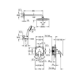 Eurosmart Tempesta 250 ugradni set 