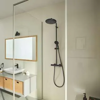 Tempesta 250 System usponski tuš crni 