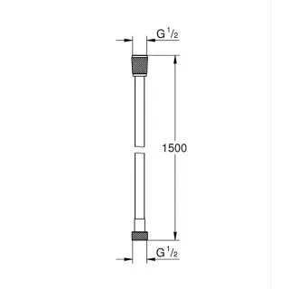 Silverflex tuš crevo 150cm 