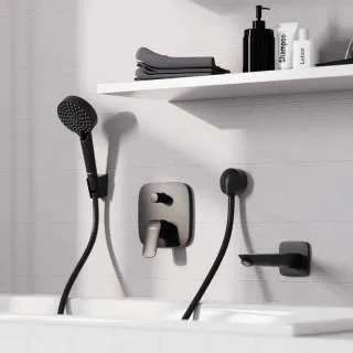 Logis Matt Black maska za ugradnu bateriju 